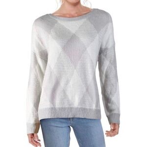 Vince Camuto Textured Argyle Sweater